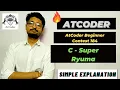C - Super Ryuma AtCoder Beginner Contest 184 ATCODER