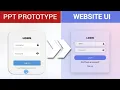 Designing a Website Login Interface Using PowerPoint UI Prototype Tutorial