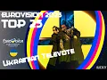 EUROVISION 2023 TOP 25 UKRAINIAN TELEVOTE FULL RESULTS