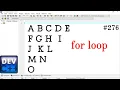 Program for print a alphabetical pattern from for loop in C for loop