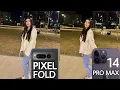 Google Pixel Fold VS iPhone 14 PRO MAX Camera Test