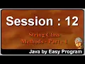 Session 12 Learn Java by Easy Program String Methods Part 1