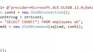 ADO NET COMMAND executeScalar