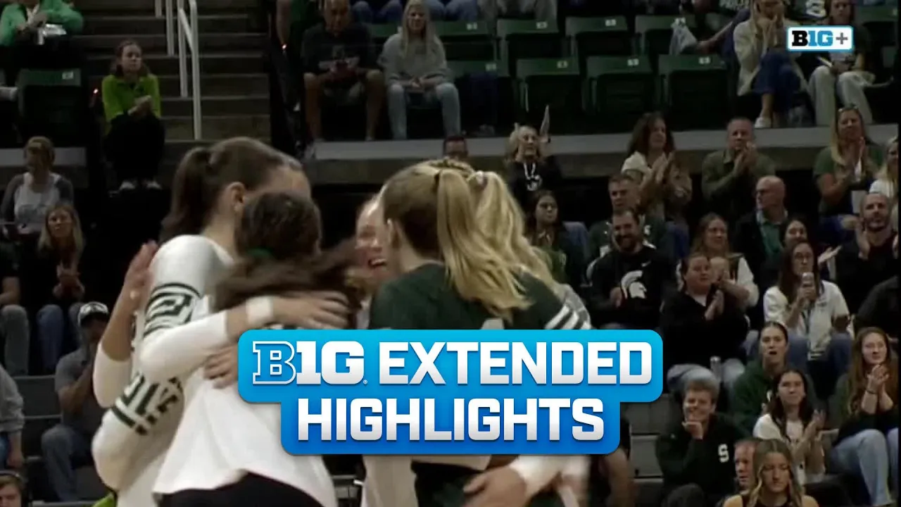 Washington at Michigan State | Extended Highlights | Big Ten Volleyball | 09/25/2026