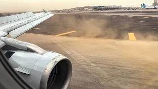 DUSTY Hazy American Airlines Airbus A319-132 Morning Landing in Phoenix Sky Harbor KPHX