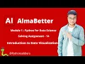 Solving AlmaBetter s Python for Data science Assignment 14 Introduction to Data Visualization