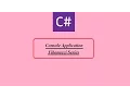 How To Create Simple C Console Application In Visual Studio Fibonacci Series