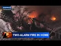 Two-alarm fire destroys home in Gloucester County New Jersey