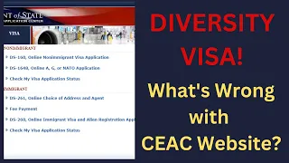 Why CEAC Website s Not Working