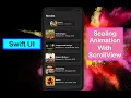 Swift UI Scroll Scaling Animation while Scrolling Swift UI Tutorials Swift UI Geometry Reader
