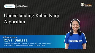 Understanding Rabin Karp Algorithm Riya Bansal