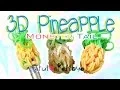 NEW 3D Pineapple Pencil Topper Charm MONSTER TAIL Rainbow Loom Tutorial How To