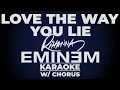 Lagu LOVE THE WAY YOU LIE - Eminem ft. Rihanna KARAOKE (w/ Chorus \u0026 Lyrics) | Hip-Hop/Pop Duet 🎤🔥