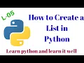 How to create a List in Python