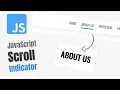 Build A Scroll Indicator Navbar with HTML CSS JavaScript