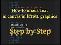 How to create Font Style in Canvas using HTML