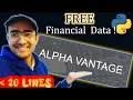 How to use Alpha Vantage API Python - 2021 FREE data