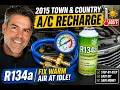 2015 Chrysler Town Country Recharge R134a Fix Warm Air at Idle DIY Step-by-Step