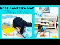 GEOGRAPHY ACTIVITY North America Map Tracing Coloring