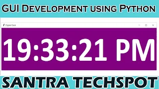 Digital Clock Application Using Python Tkinter Tkinter Tutorial in Tamil
