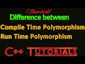 Difference between compile time time object oriented