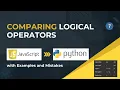 OR AND NOT Explained with Code Examples - JavaScript vs Python