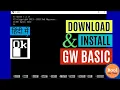 How to Download and Install GWBASIC PC BASIC DOSBOX GWBASIC