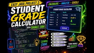 Easy Java Project 2 Student Grade Calculator with Source Code