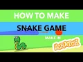 How to Code Simple Snake game with Scratch in 10 Min - How to make Snake Game Coding for Kids