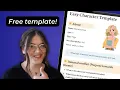 Easy Character Template on Notion Let s Create Bea s Story