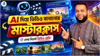 এআই ভিডিও বানানোর মাস্টারক্লাস | Google Flow AI Text-to-Video Making Masterclass