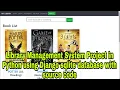 Library Management System Project in Python using Django sqlite database with source code