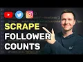 Scraping YouTube Twitter and Instagram with Python and Selenium