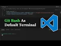 VS Code Integrate Git Bash as Default Terminal