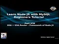 Learn Node JS with MySQL APIs Development Beginners Tutorial KOA with Koa Router Framework of Node