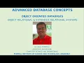 ADVANCED DATABASE CONCEPTS-PART 6 OBJECT RELATIONAL EXTENDED RELATIONAL SYSTEMS