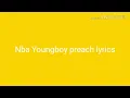 Nba youngboy preach lyrics