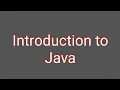 Introduction to java Presentation on Java Object oriented programming in Java