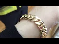 Daniel Jewelry Inc 10mm Miami Cuban Link 14k Bracelet With Sleek Lock