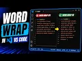How To Use Word Wrap in VS Code Visual Studio Code Easy Guide
