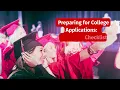 Preparing for College Applications -