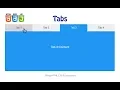 How to create tabs using HTML CSS and JavaScript