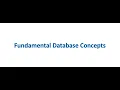 02 Fundamental Database Concepts - Part 2