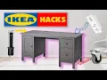 Ikea Desk Hack Hemnes - Rolling Hidden Lights Temperature Controlled Fans