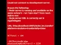React Native Connection to Server Error-SOLVED