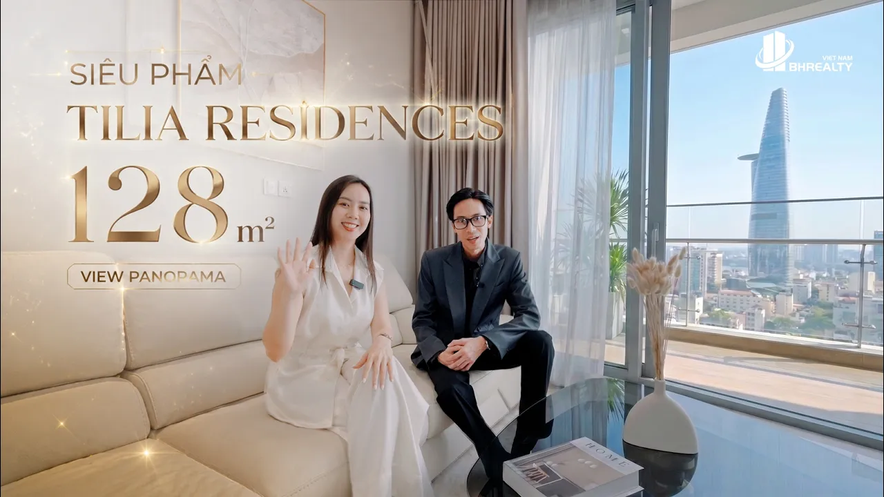 Bên trong căn hộ 3PN 128m² view Panorama tại TILIA – EMPIRE CITY Thủ Thiêm