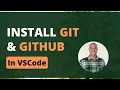 INSTALL Git and Github with VSCode Visual Studio Code