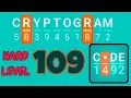 CRYPTOGRAM 109