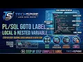 PLSQL Class 04 - GOTO LABEL LOCAL NESTED VARIABLE