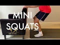 Mini Squats Hip Knee Rehabilitation Physiotherapy With Chair